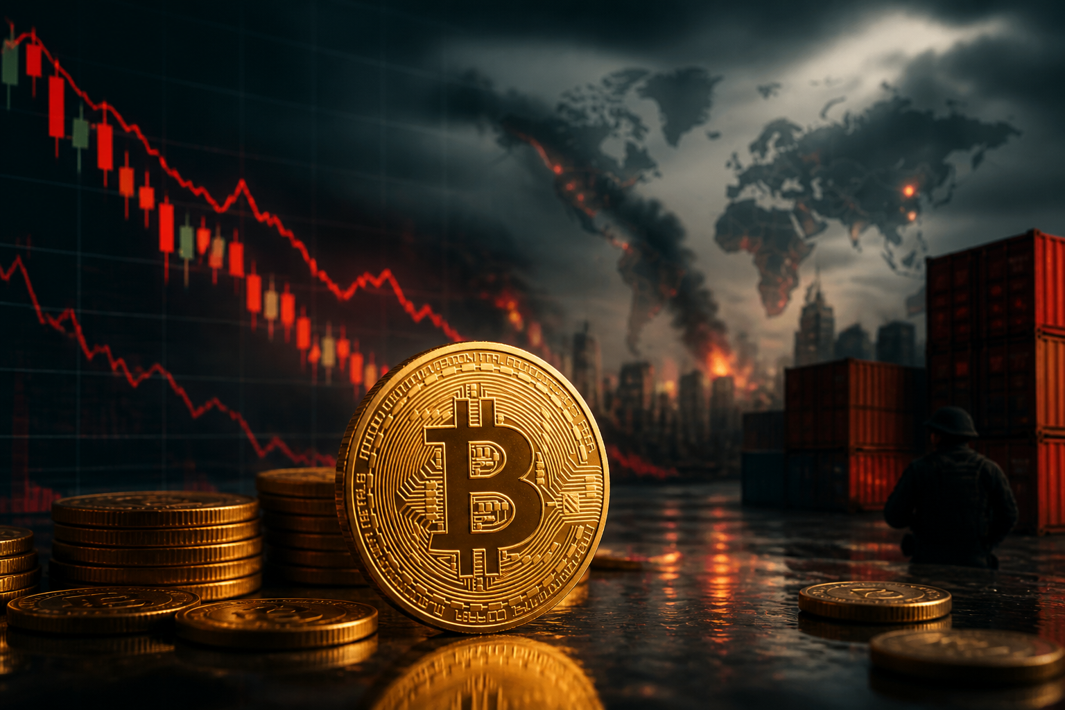Bitcoin Nears $64,000 Amid Geopolitical Tensions and Exchange Selling Pressure