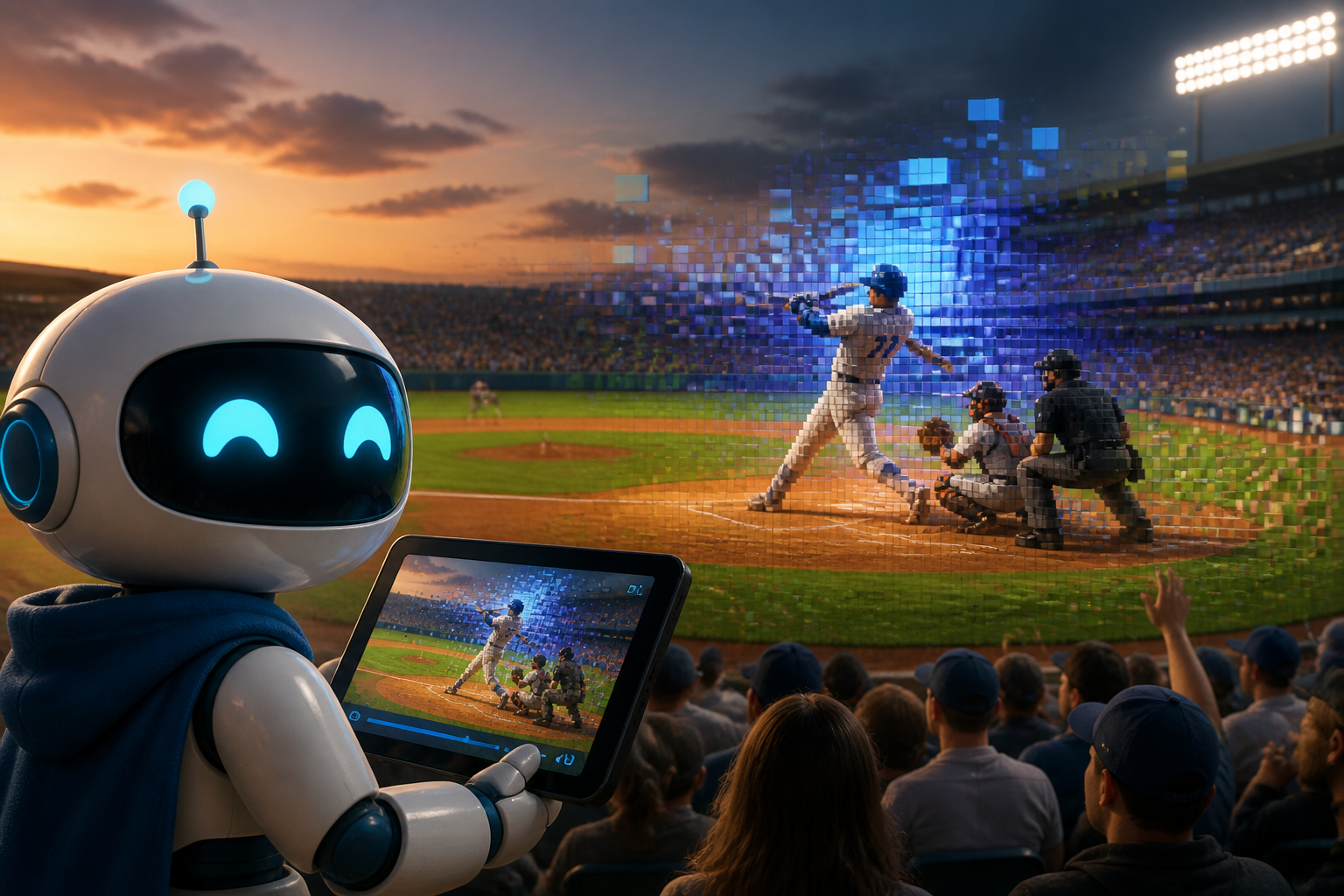 Ribbie Revolutionizes Baseball Viewing with Pixelated Live Broadcasts