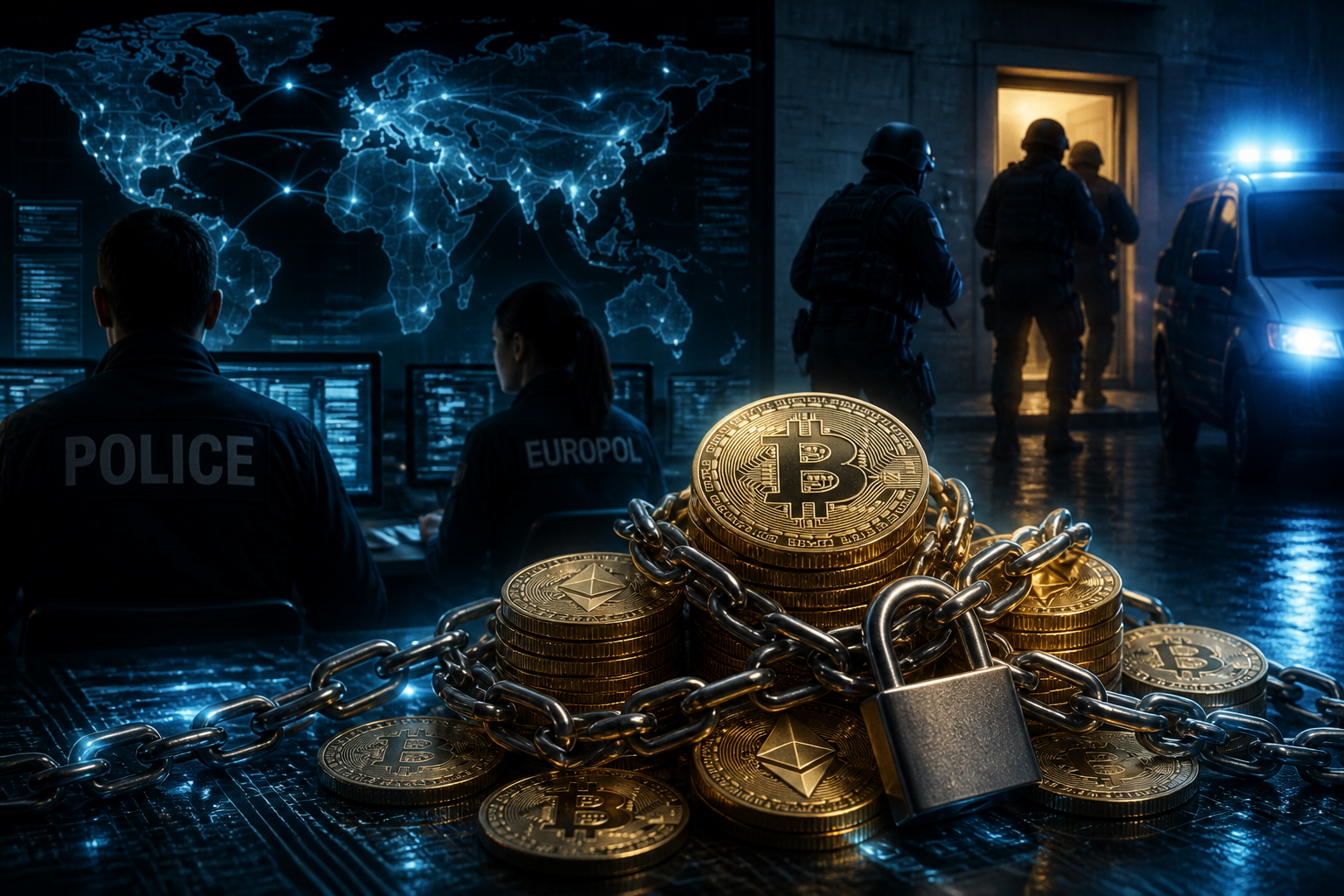 International Law Enforcement Operation Freezes €41 Million in Cryptocurrency and Disrupts Malware Networks