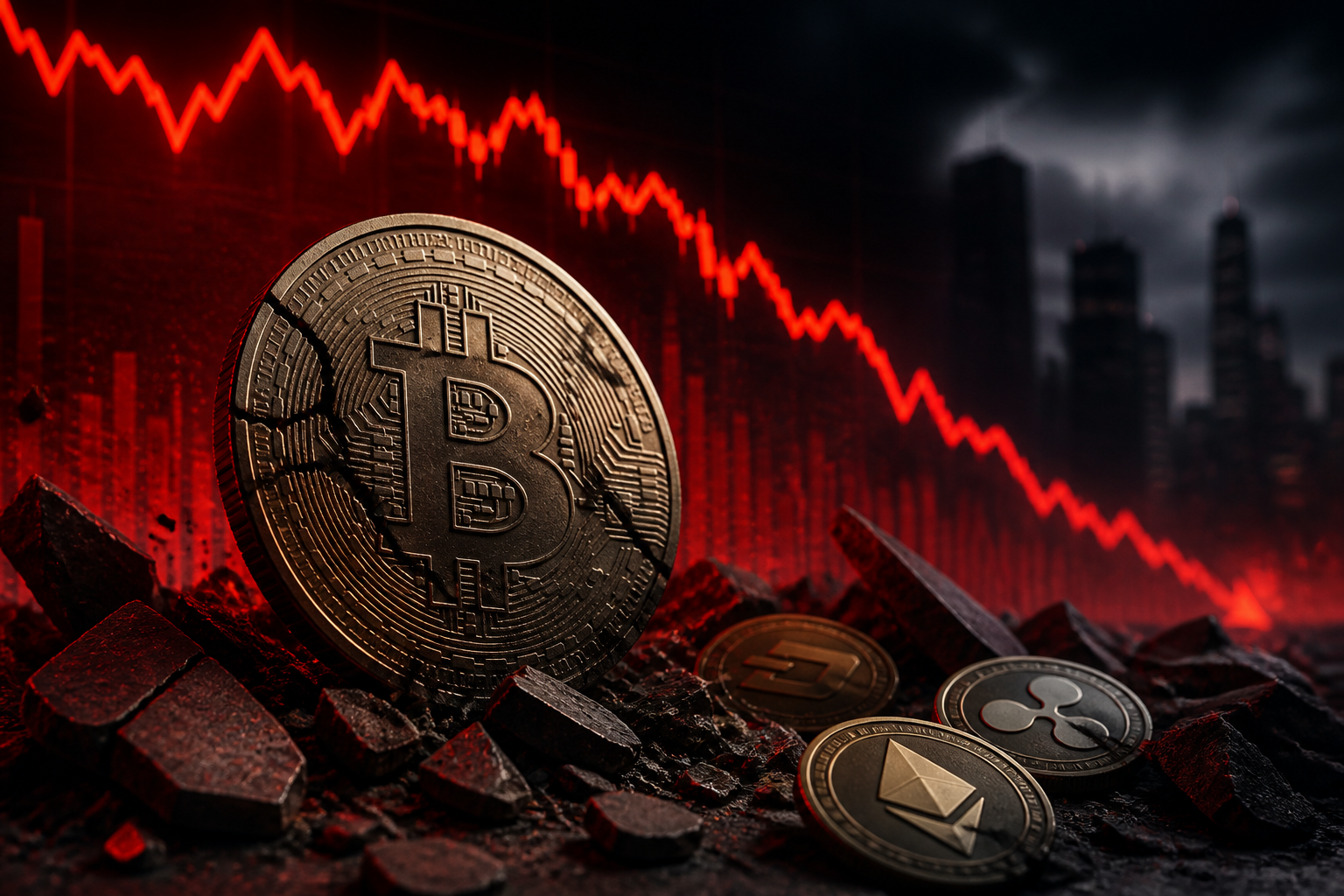Cryptocurrency Markets Experience Significant Downturn, Billions Erased